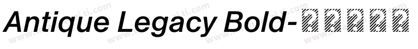 Antique Legacy Bold字体转换